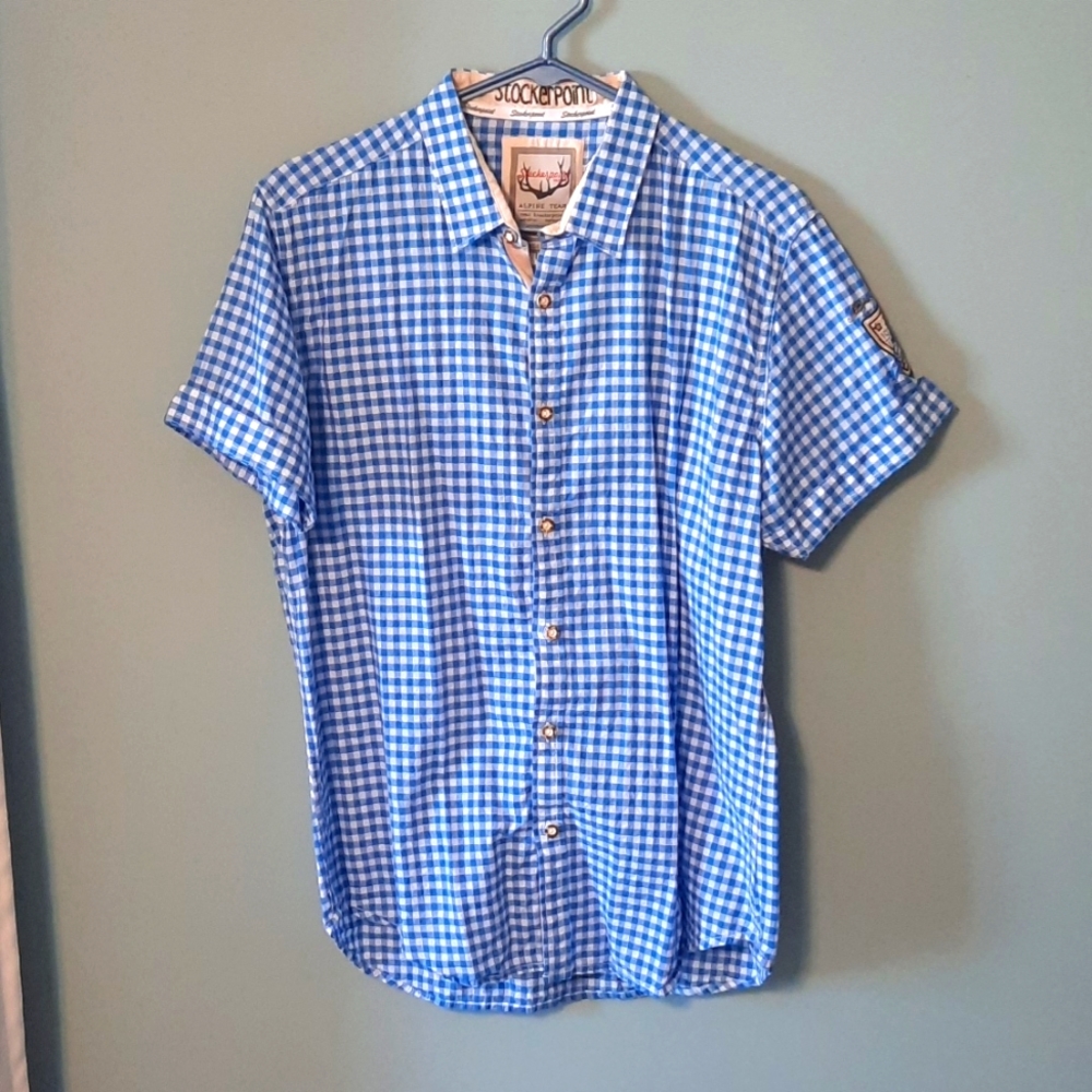 Stockerpoint Men's Bavarian Button-down